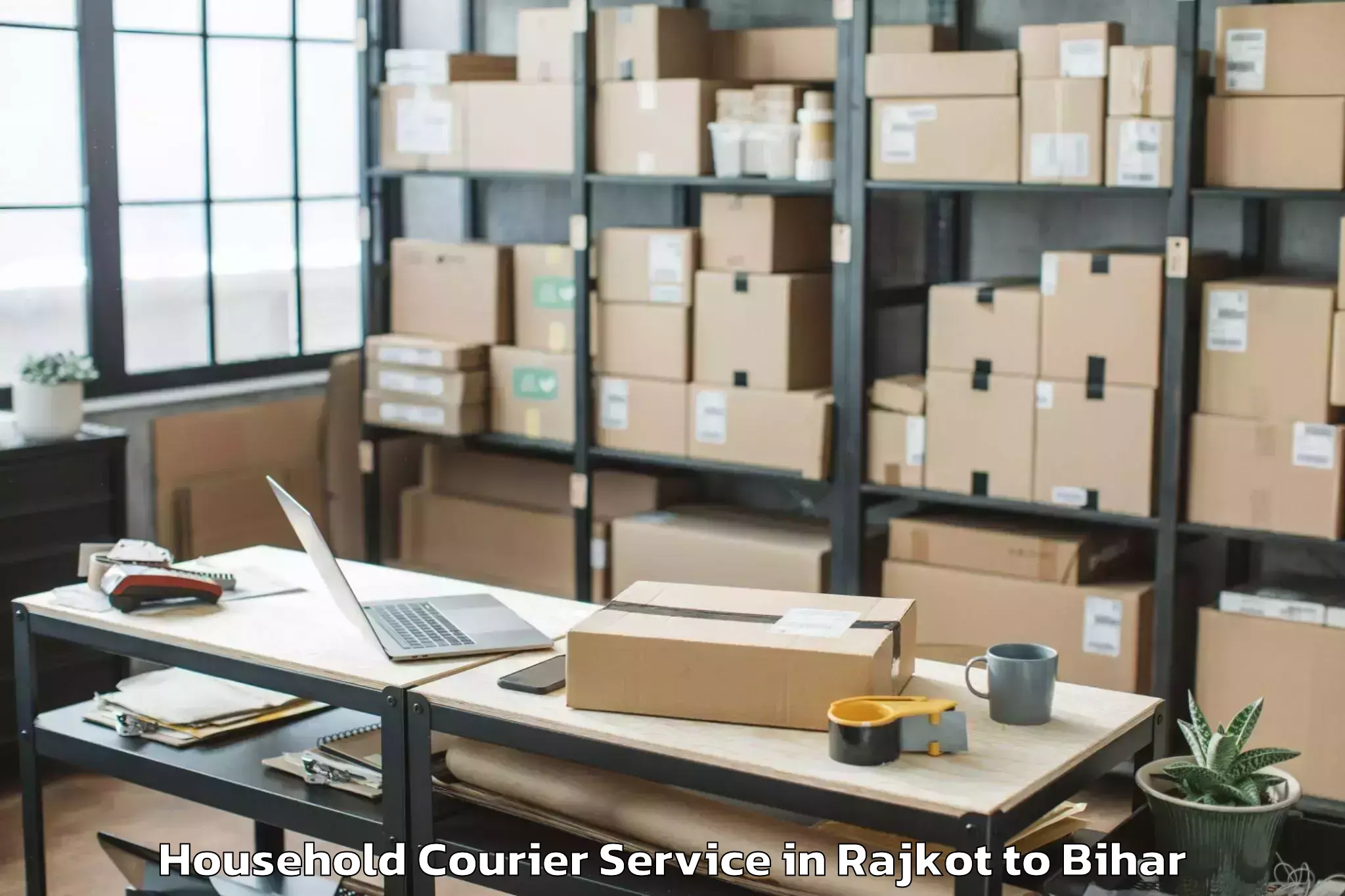 Professional Rajkot to Barhiya Household Courier